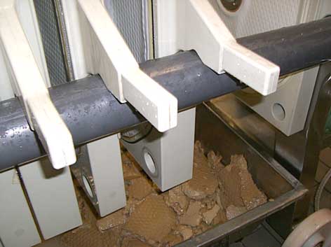 Tuchfilter zur Klärung von Most und Süßtrub - Detailaufnahme