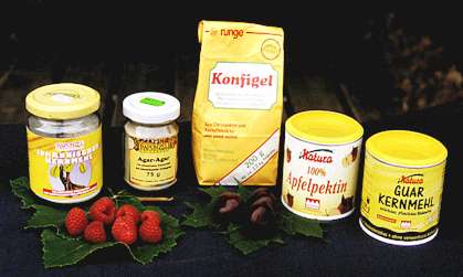 Verschiedene Geliermittel