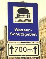 Hinweisschild WSG