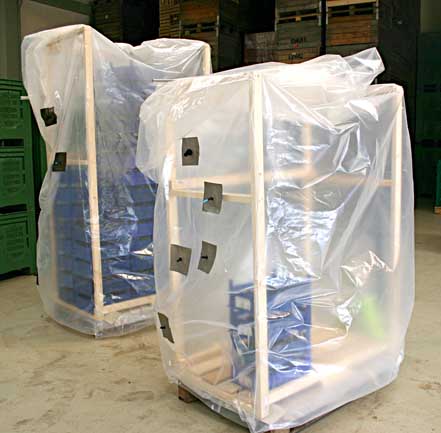 Lagerungssäcke mit Anschlüssen