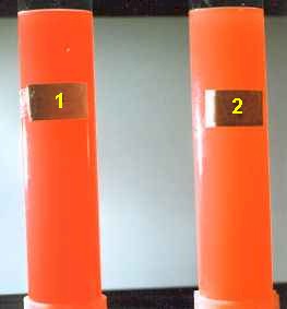 BSA sieht weißlich aus