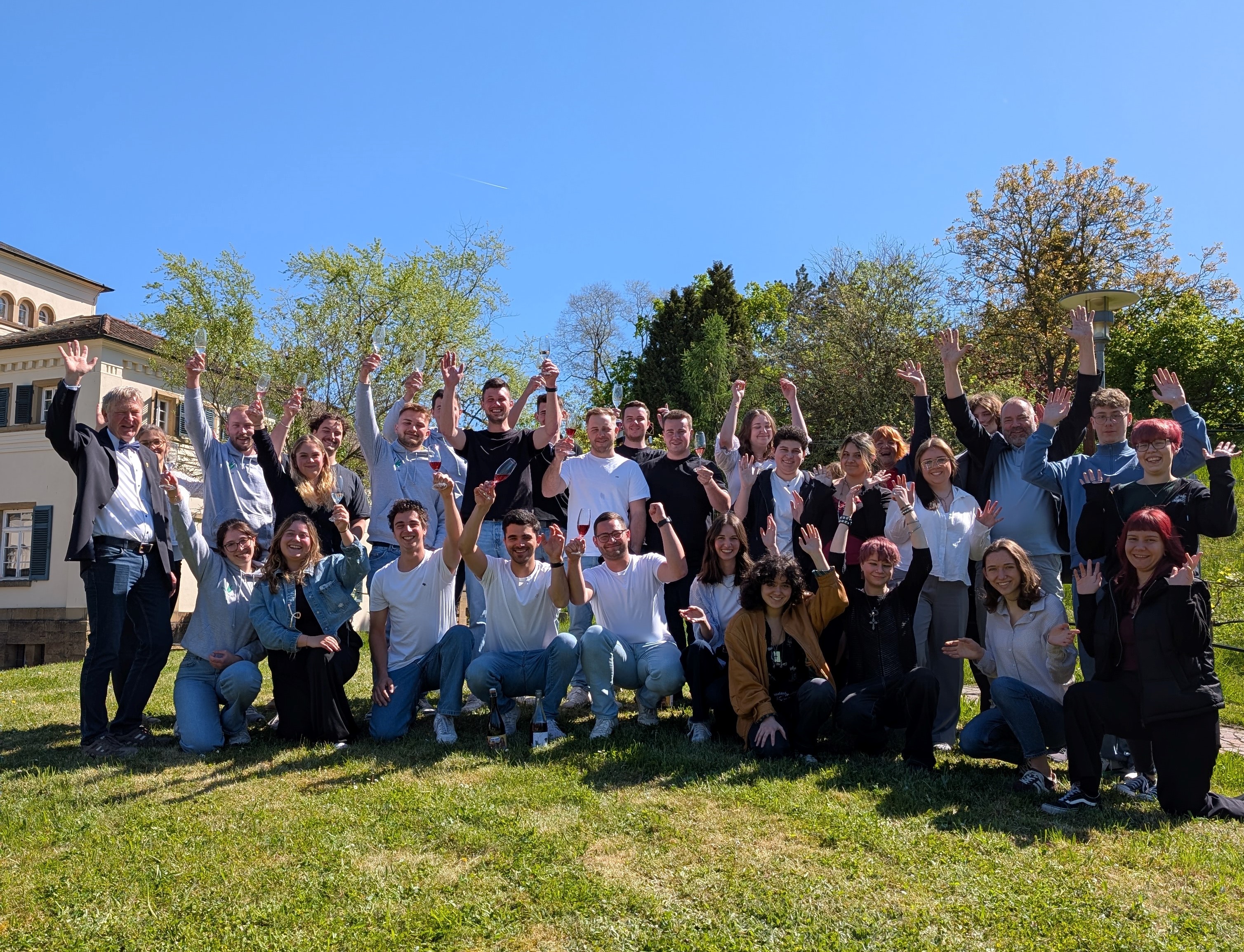 Gruppenfoto der beteiligten Studierenden aus Weinsberg und Reutlingen beim Abschluss des Projekts.