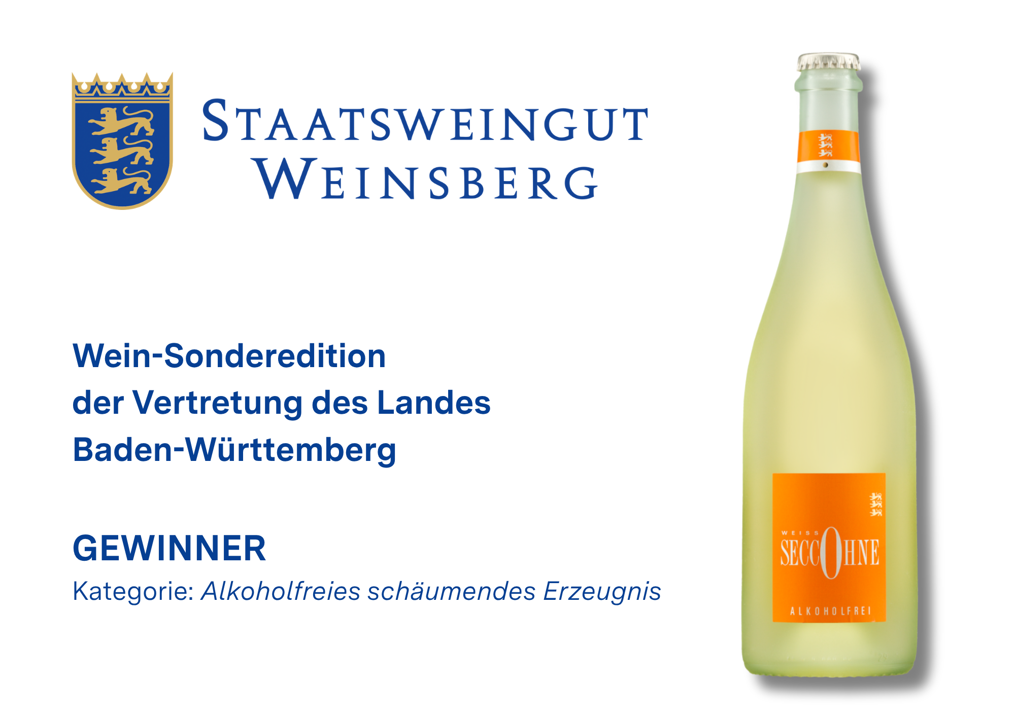 SeccOhne des Staatsweinguts Weinsberg